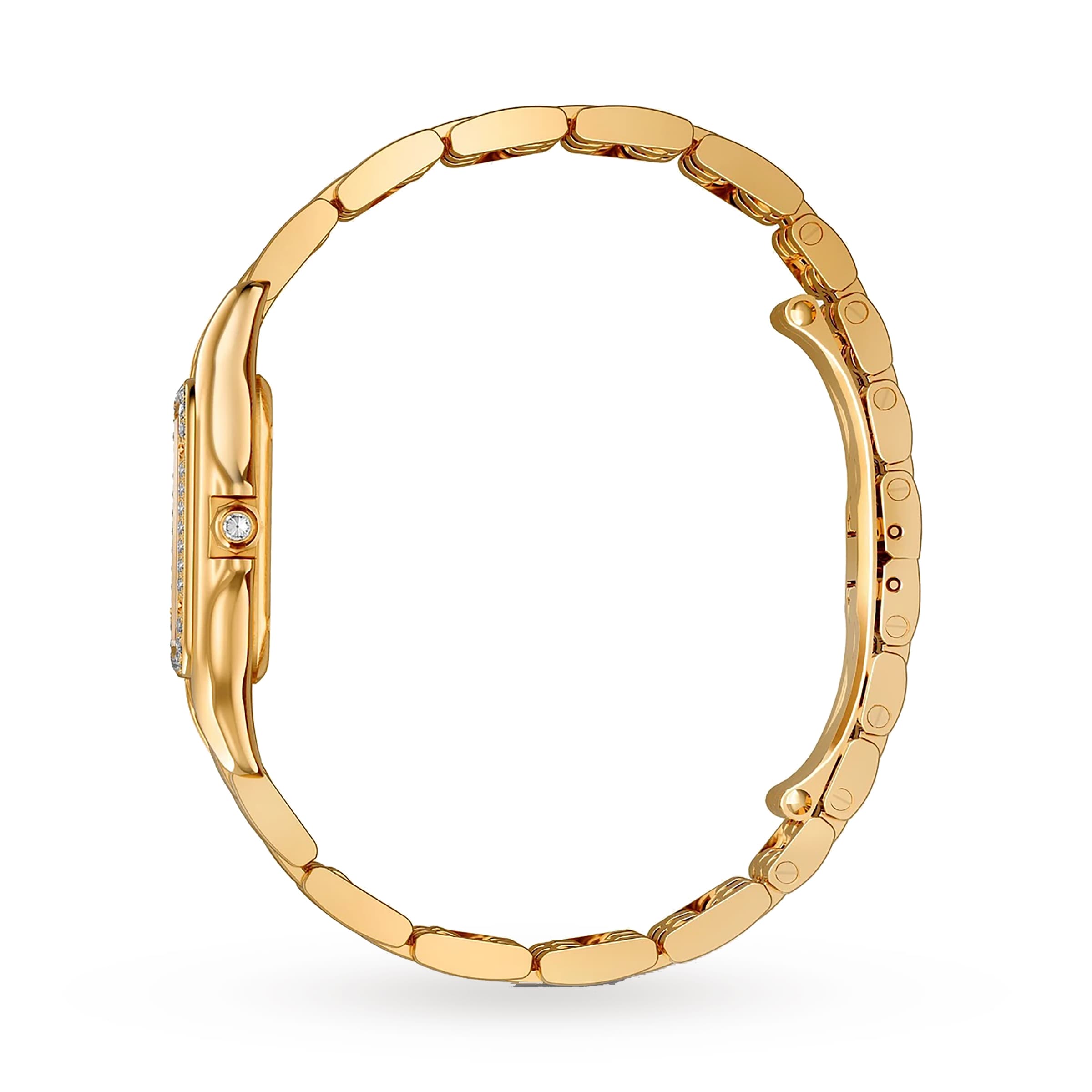 Panthère de Cartier Medium Model | 27mm, 18K Yellow Gold, Diamond Silver Dial
