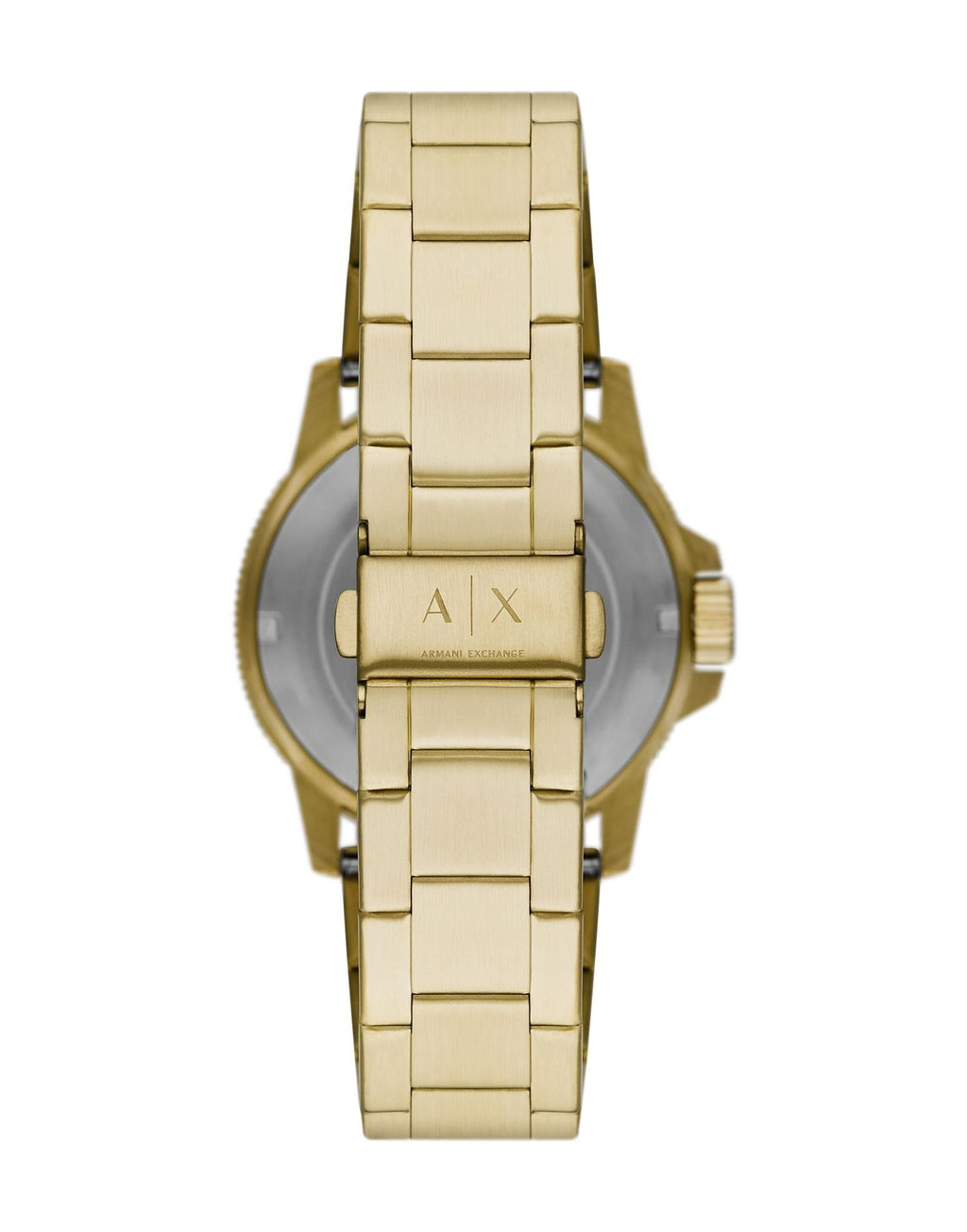 Armani Exchange Cayde AX2707 Men's Analog Watch – Gold Dial with Coordinated Gold Stainless Steel Strap