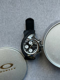 Oakley Chronograph Watch – Black Dial with Rubber Strap