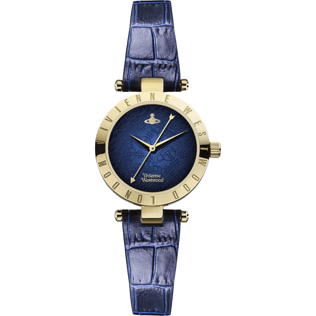Vivienne Westwood Exclusive Westbourne II Quartz Blue Dial Leather Strap Women's Watch VV092NVNV