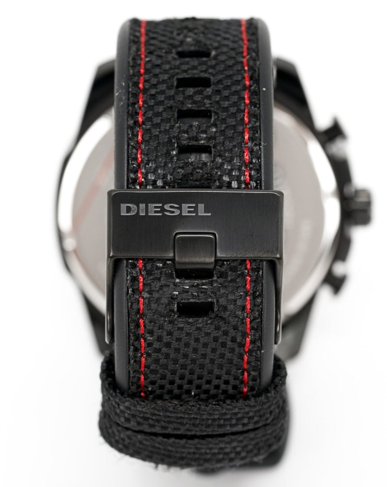 Diesel DZ4512 Mega Chief Chronograph Men's Watch – Silver Dial & Black Leather Strap