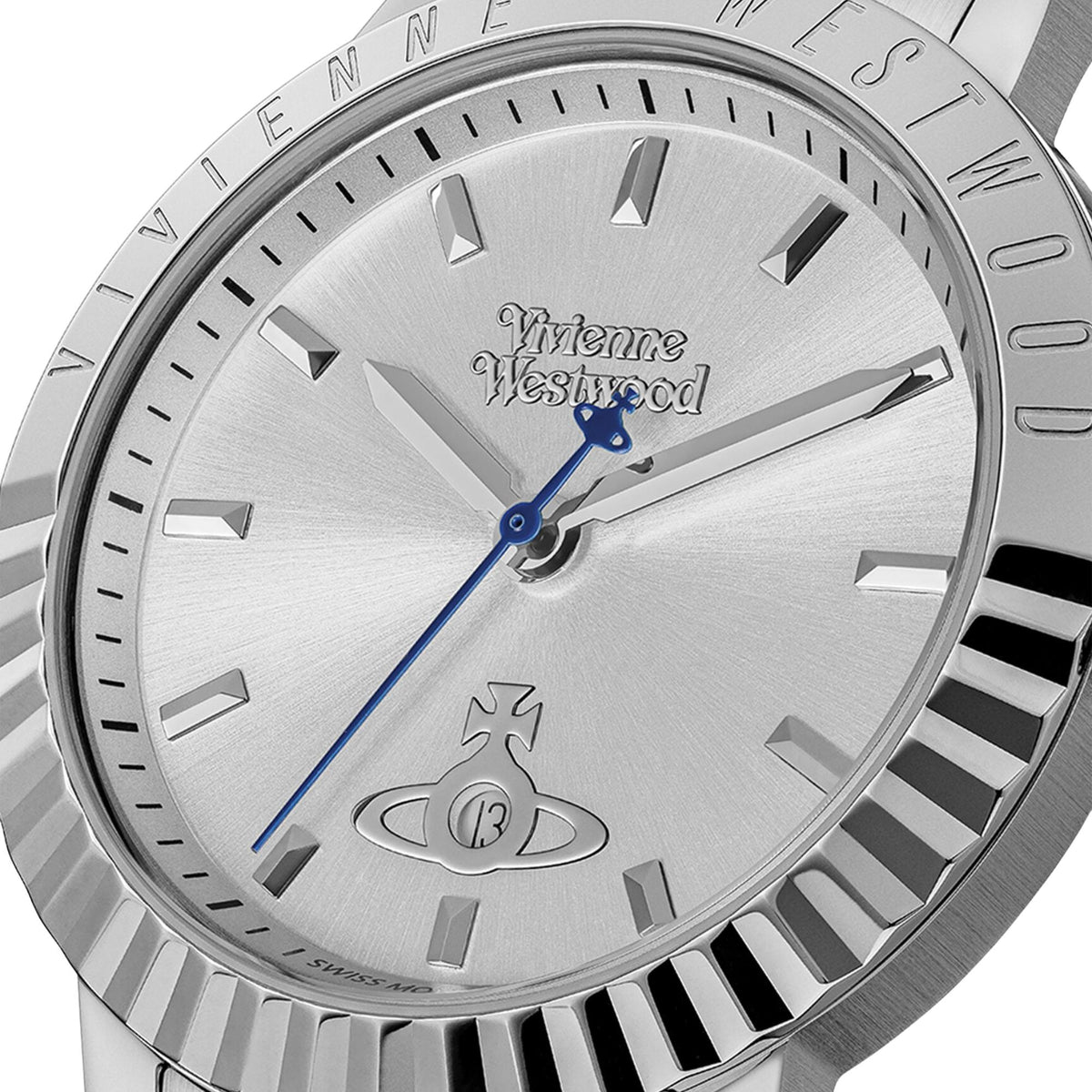 Vivienne Westwood Dulwich 34mm Silver Dial Steel Quartz Watch VV307SLSL