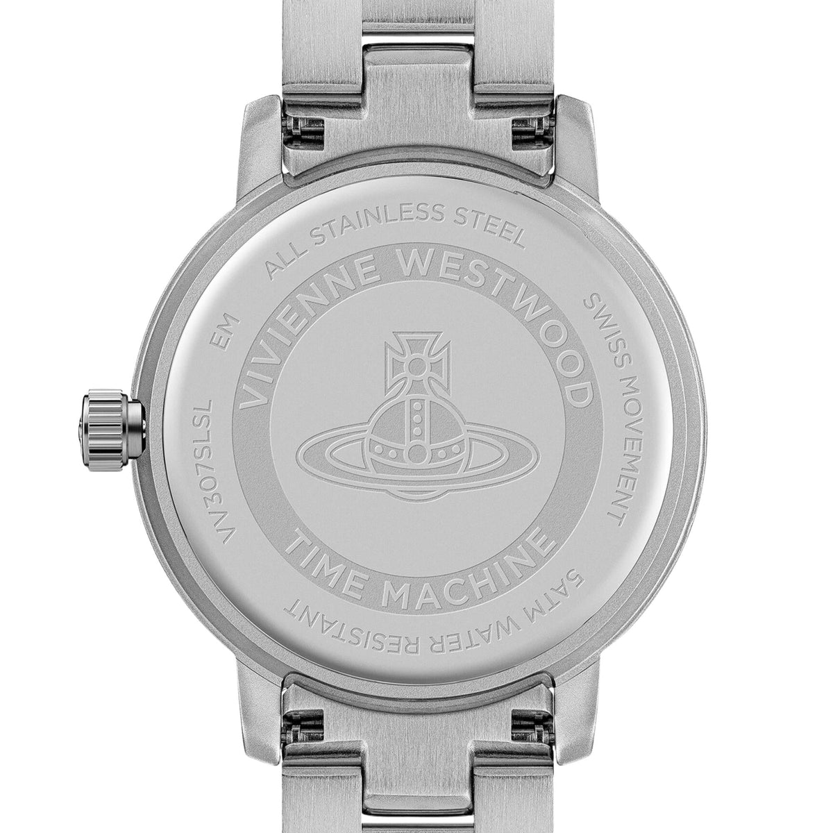 Vivienne Westwood Dulwich 34mm Silver Dial Steel Quartz Watch VV307SLSL
