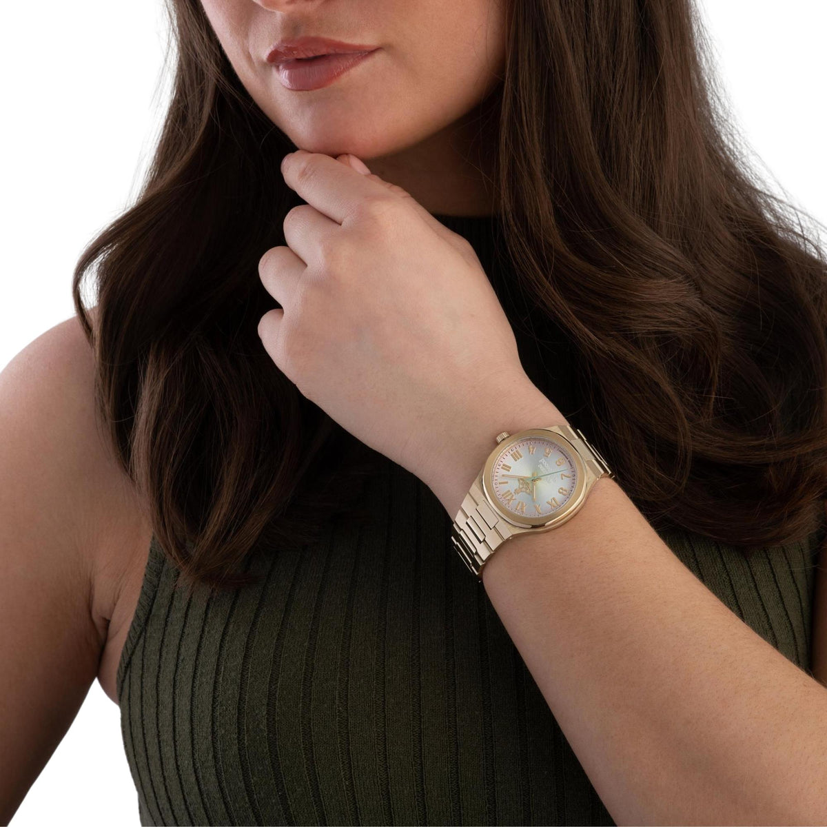 Vivienne Westwood Merton 38mm Multi-Colour Dial Steel Ladies Quartz Watch VV318MTGD